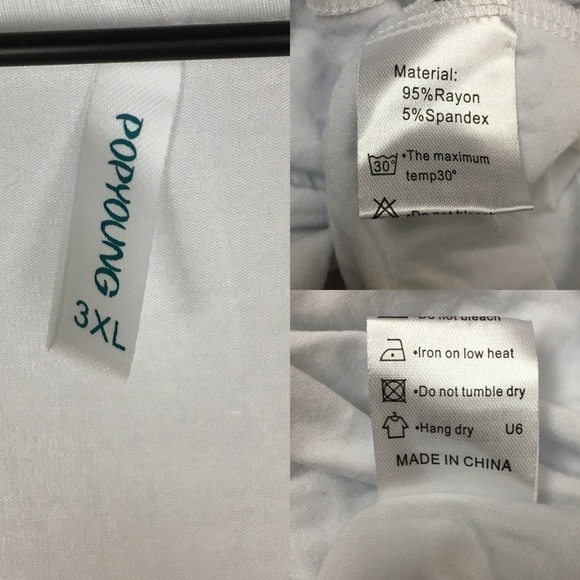 POPYOUNG Lot of 2 Swing Dress T Shirt Style Long Sleeve Stretchy Dots Size 3XL - Picture 14 of 16